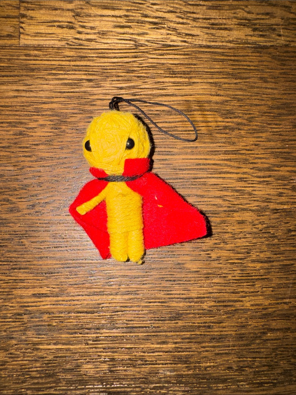Yellow and Red Plush Bird Keychain Charm